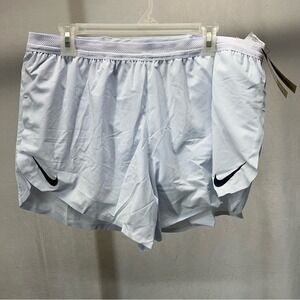 Nike Dri-Fri ADV 4" length standard fitMen's White Athletic Running Shorts XL